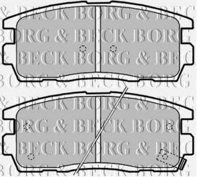 BORG & BECK bbp2041 -  Комплект тормозных колодок, дисковый тормоз